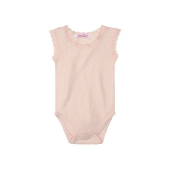 LUPILU® Baby Body, 2 Stück, in leichter Mesh-Qualität (rosa/mint, 50/56) - B-Ware neuwertig