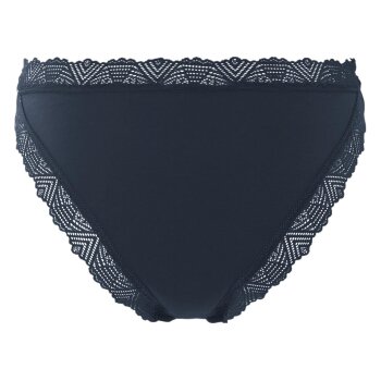 esmara® Damen Slips, 2 Stück, mit eleganter Spitze (navy, L (44/46)) - B-Ware neuwertig