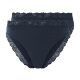 esmara® Damen Slips, 2 Stück, mit eleganter Spitze (navy, L (44/46)) - B-Ware neuwertig
