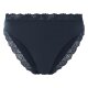 esmara® Damen Slips, 2 Stück, mit eleganter Spitze (navy, L (44/46)) - B-Ware neuwertig