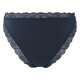 esmara® Damen Slips, 2 Stück, mit eleganter Spitze (navy, L (44/46)) - B-Ware neuwertig