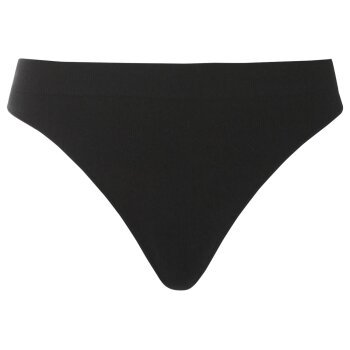 esmara® Damen Gerippte Strings, 3 Stück, ohne Seitennähte (Schwarz, M (40/42)) - B-Ware neuwertig