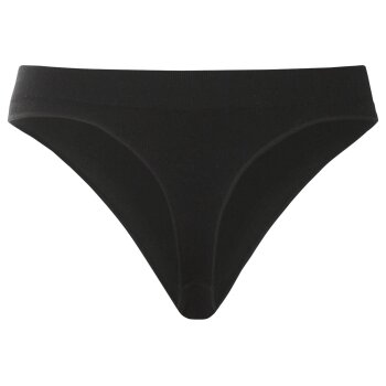 esmara® Damen Gerippte Strings, 3 Stück, ohne Seitennähte (Schwarz, M (40/42)) - B-Ware neuwertig