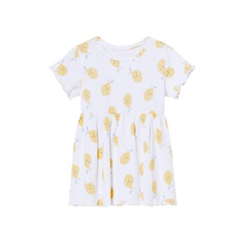 LUPILU® Baby Kleid mit Bio-Baumwolle (Weiß, 74/80) - B-Ware neuwertig