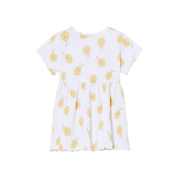 LUPILU® Baby Kleid mit Bio-Baumwolle (Weiß, 74/80) - B-Ware neuwertig