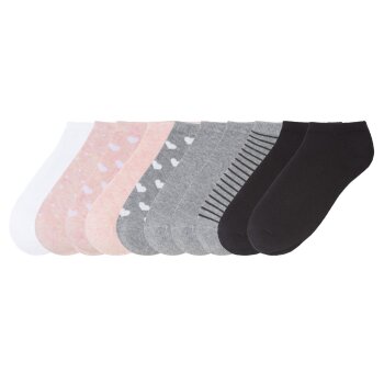pepperts!® Kinder Sneakersocken, 10 Paar, mit...