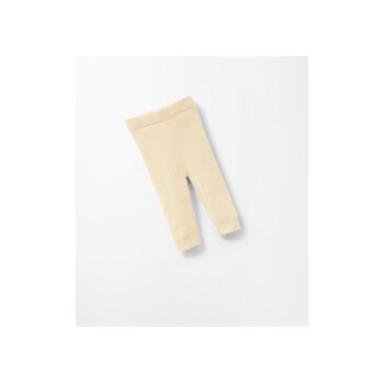 LUPILU® Baby Strickhose, reine Bio-Baumwolle (Beige, 74/80) - B-Ware neuwertig