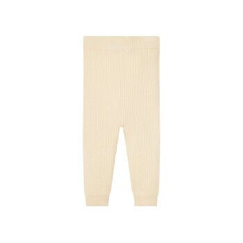 LUPILU® Baby Strickhose, reine Bio-Baumwolle (Beige, 74/80) - B-Ware neuwertig
