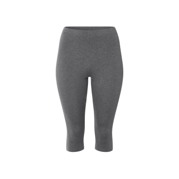 ESMARA® Damen Capri-Leggings, Bio-Baumwolle (Grau, XXL(52/54)) - B-Ware neuwertig