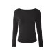 esmara® Damen Langarmshirt, körpernah geschnitten (Schwarz, S(36/38)) - B-Ware neuwertig