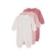 lupilu® Baby Schlafoveralls, 3 Stück (rosa/pink, 86/92) - B-Ware neuwertig