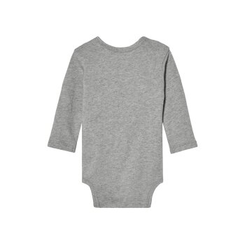 lupilu® Langarm Baby Bodys, 3 Stück (Weiß/Grau, 74/80) - B-Ware neuwertig