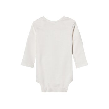 lupilu® Langarm Baby Bodys, 3 Stück (Weiß/Grau, 74/80) - B-Ware neuwertig