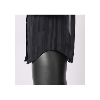 ESMARA® Damen Bluse, leger geschnitten mit abgerundetem Saum (Schwarz, 46) - B-Ware neuwertig
