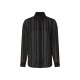 ESMARA® Damen Bluse, leger geschnitten mit abgerundetem Saum (Schwarz, 46) - B-Ware neuwertig