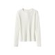 ESMARA® Damen Geripptes Langarmshirt (Weiß, XL(48/50)) - B-Ware neuwertig