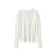 ESMARA® Damen Geripptes Langarmshirt (Weiß, XL(48/50)) - B-Ware neuwertig