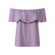 esmara® Damen Bluse, leger geschnitten, mit Fasern natürlichen Ursprungs (flieder, 40) - B-Ware neuwertig