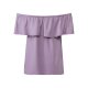 esmara® Damen Bluse, leger geschnitten, mit Fasern natürlichen Ursprungs (flieder, 40) - B-Ware neuwertig