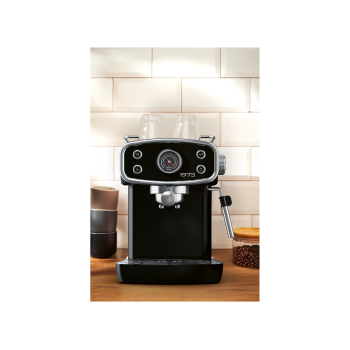 SILVERCREST® Espressomaschine Retro 1973, schwarz - B-Ware gut