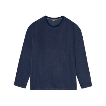 LIVERGY® Herren Pyjama, aus Frottee, mit Baumwolle (marine/schwarz, L (52/54)) - B-Ware neuwertig