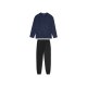 LIVERGY® Herren Pyjama, aus Frottee, mit Baumwolle (marine/schwarz, L (52/54)) - B-Ware neuwertig
