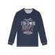 LIVERGY® Herren Pyjama, leger geschnitten (Druck marine/grau, XL (56/58)) - B-Ware neuwertig