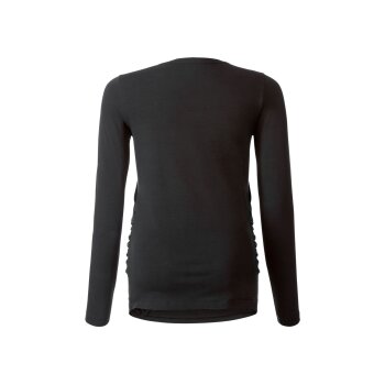 esmara® Damen Umstands-Langarmshirt, mit Baumwolle (schwarz, S(36/38)) - B-Ware neuwertig