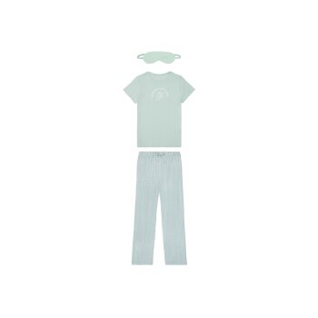 esmara® Damen Pyjama, 3-teilig (mint, S(36/38)) - B-Ware neuwertig
