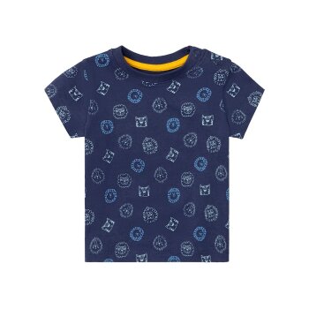 LUPILU® Baby T-Shirt, 3 Stück, mit Bio-Baumwolle (navy/blau/gelb, 62/68) - B-Ware neuwertig
