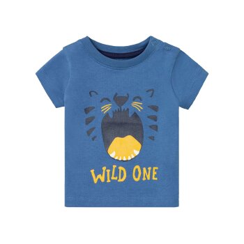 LUPILU® Baby T-Shirt, 3 Stück, mit Bio-Baumwolle (navy/blau/gelb, 62/68) - B-Ware neuwertig