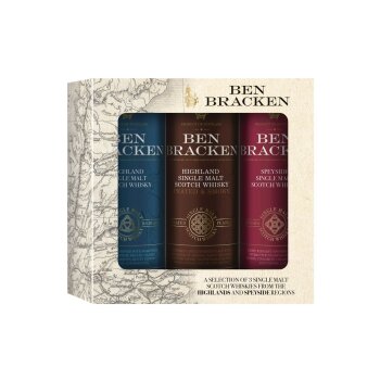 BEN BRACKEN Single Malt Scotch Whisky Mini-Pack 3 x 0,05...