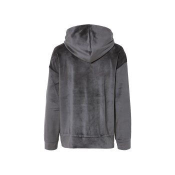esmara® Damen Hoodie aus weicher Nicki-Qualität (Grau, XS(32/34)) - B-Ware neuwertig