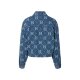 esmara® Damen Oversize-Jeansjacke mit Lidl-Print (Blau/Weiß, 42) - B-Ware neuwertig