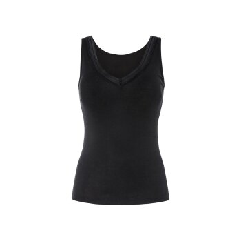 esmara® Damen Achselhemd in Feinripp-Qualität (schwarz, M (40/42)) - B-Ware neuwertig