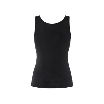 esmara® Damen Achselhemd in Feinripp-Qualität (schwarz, M (40/42)) - B-Ware neuwertig
