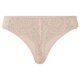 esmara® Damen Strings, 2 Stück mit eleganter Spitze (beige, L (44/46)) - B-Ware neuwertig