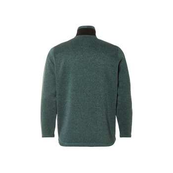 LIVERGY® Herren Strickjacke, aus weichem, wärmendem Fleece (Grün, 4XL(68/70)) - B-Ware neuwertig