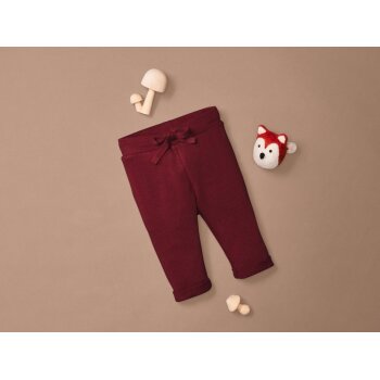 lupilu® Baby Sweathose, hoher Baumwollanteil (Burgundy, 86/92) - B-Ware neuwertig
