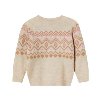 lupilu® Kleinkinder Strickpullover mit Rundhalsausschnitt (Beige, 122/128) - B-Ware neuwertig