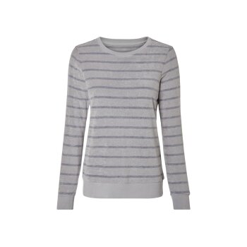 esmara® Damen Frottee-Pyjama, lang, mit Baumwolle (grau, XS (32/34)) - B-Ware neuwertig