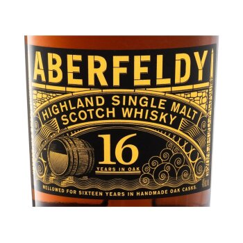 ABERFELDY Highland Single Malt Scotch Whisky 16 Jahre mit Geschenkbox 40% Vol