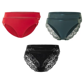 esmara® Damen Minislips, 2 Stück, mit Spitze -...
