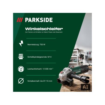 PARKSIDE® Winkelschleifer »PWS 115 C3« - B-Ware sehr gut