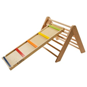 LUPILU® Kletterdreieck, mit Leiter und Rutsche - B-Ware gut