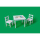 LUPILU® Kindertisch mit 2 Stühlen - B-Ware sehr gut