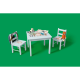 LUPILU® Kindertisch mit 2 Stühlen - B-Ware sehr gut
