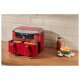 SILVERCREST® Doppelzonen-Heißluftfritteuse Retro 1973 - SHFDDR 2600 C2, rot - B-Ware
