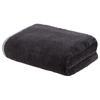 LIVARNO home Frottier-Badetuch, 100 x 150 cm (dunkelgrau) - B-Ware neuwertig