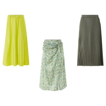ESMARA® Damen Midirock, in Satin-Qualität - B-Ware